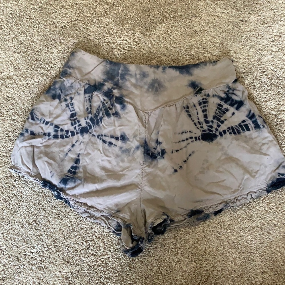 American Eagle Blue Tye-dye Flowy Shorts. Size S.